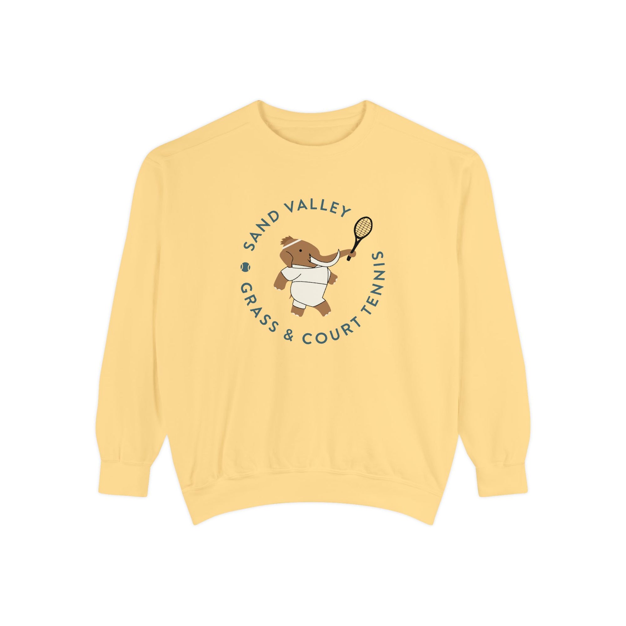 Grass and Court Unisex Garment-Dyed Sweatshirt